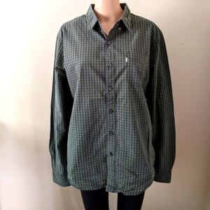 Levi's check button down shirt, men's XL
